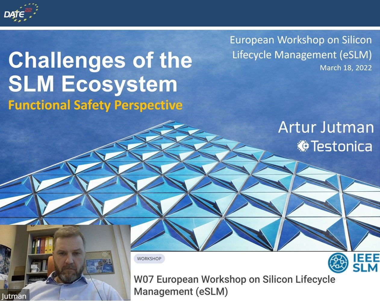 Testonica's presentation at Workshop on European Silicon Lifecycle Management (eSLM)